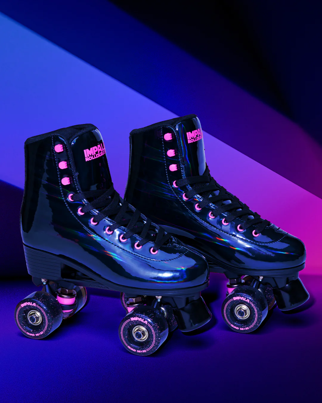 Impala Roller Skates - BLACK HOLOGRAPHIC - Image 3