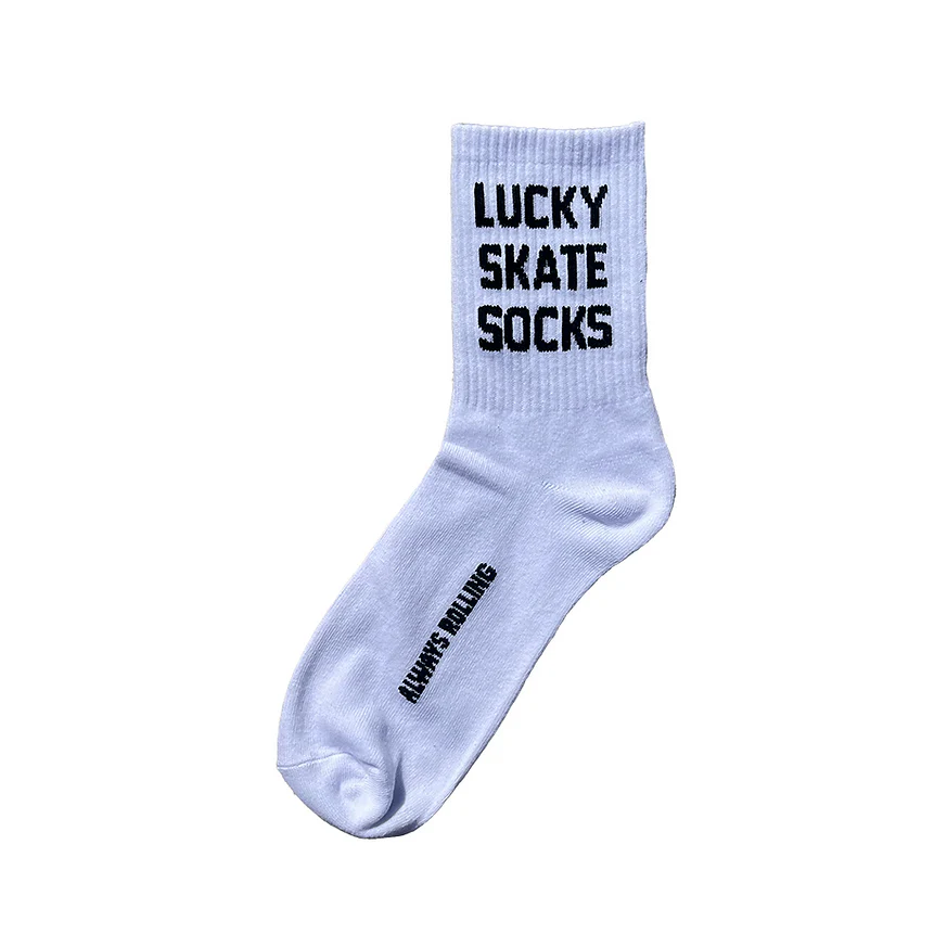 Hardly Skating Socks - WHITE