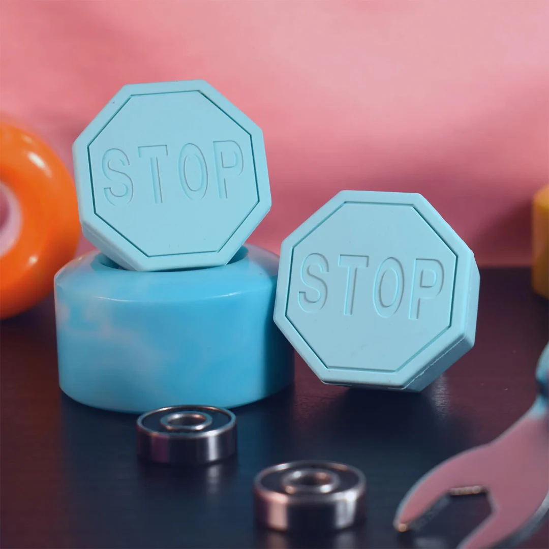 Stop Sign Toe Stops - AQUA - Image 2